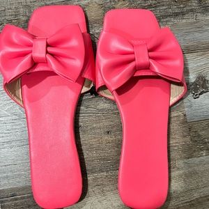 Pretty Pink Bow Sandal